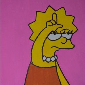 Lisa Simpson canvas painting